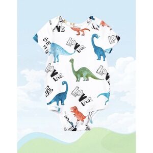 PatPat Baby One Piece 3-6 Months Dinosaur Theme